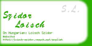 szidor loisch business card
